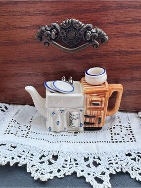 Paul Cardew Design or Woodmanton China Co. Ceramic Teapot miniature.